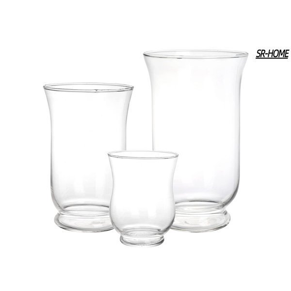 SRHOME 10'' H Glass Tabletop Hurricane Wayfair Canada